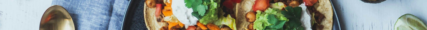 Vegan kikkererwten en linzen taco's
