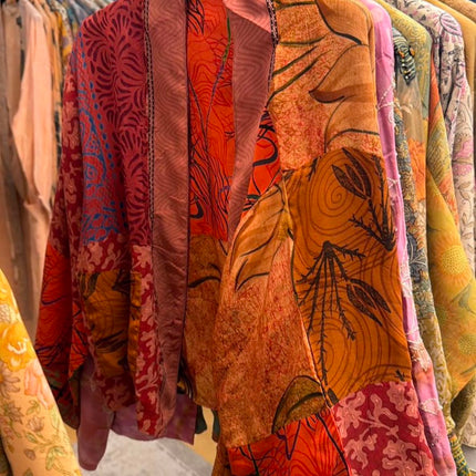 Cofur Reversible Silk Jacket - old pink-orange