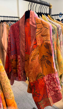 Cofur Reversible Silk Jacket - old pink-orange