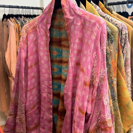 Cofur Reversible Silk Jacket - rose