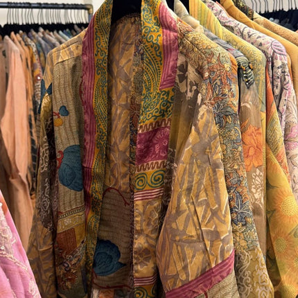 Cofur Reversible Silk Jacket - multi colour