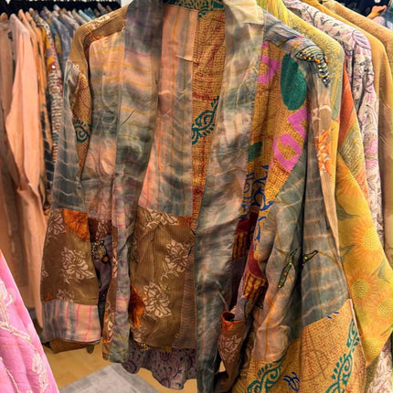 Cofur Reversible Silk Jacket - multi colour