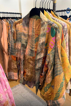 Cofur Reversible Silk Jacket - multi colour